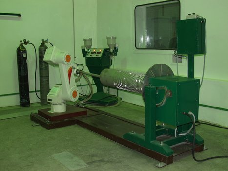 Роботизированный комплекс напыления термобарьерного покрытия РПН-25 